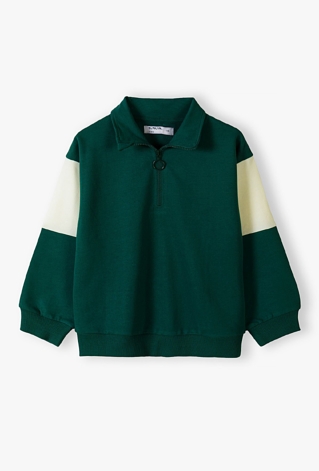 Zielona collegowa bluza dresowa dla chłopca - 5.10.15.