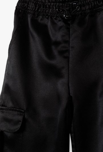 Czarne spodnie dla dziewczynki - Wide Leg - Limited Edition