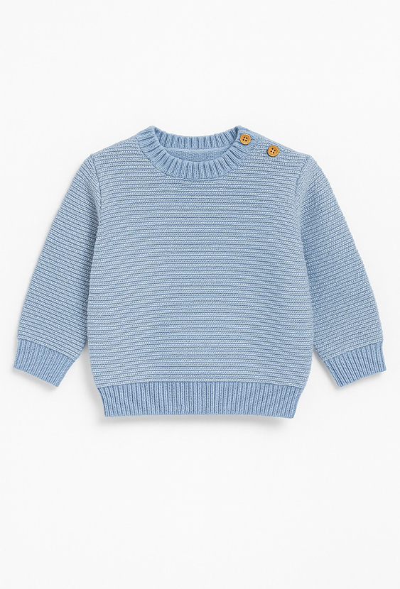 Sweter niemowlęcy klasyczny przez głowę