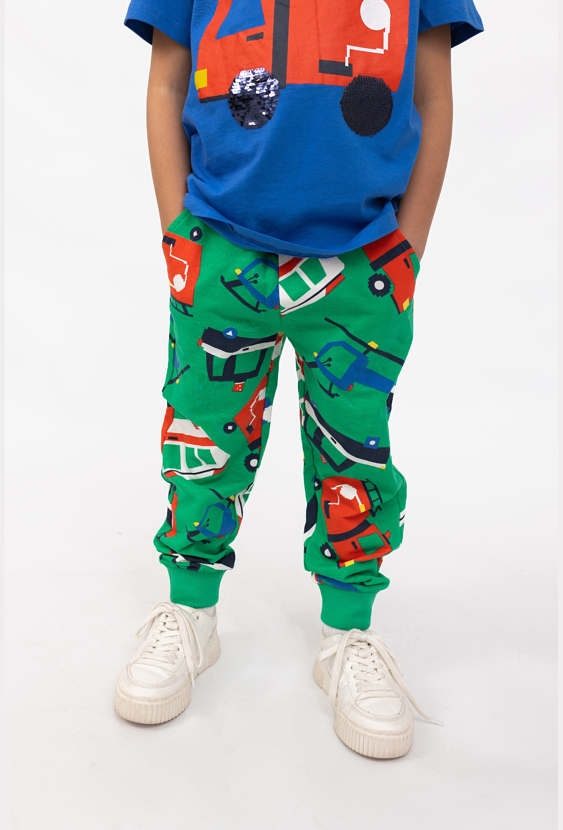 Spodnie dresowe chłopięce „Autka” – regulacja w pasie