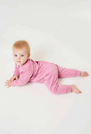 Pajacyk bawełniany różowy - TINY - 5.10.15.