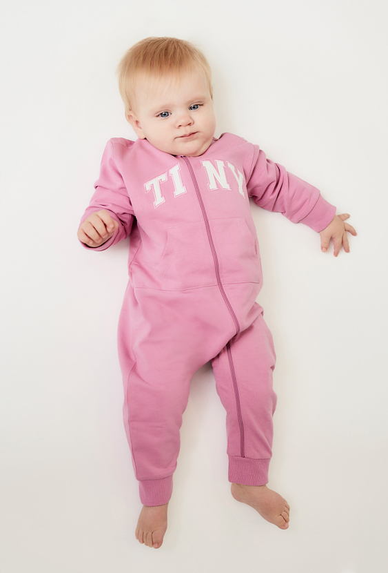 Pajacyk bawełniany różowy - TINY - 5.10.15.