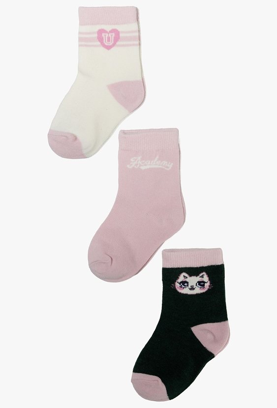 3-pak kolorowych skarpetek dziewczęcych - 5.10.15.