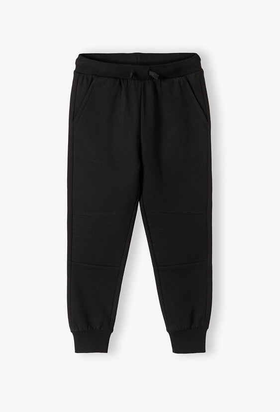 Czarne spodnie dresowe dla chłopca - slim - 5.10.15.