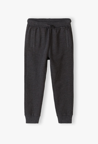 Grafitowe spodnie dresowe dla chłopca - slim - 5.10.15.