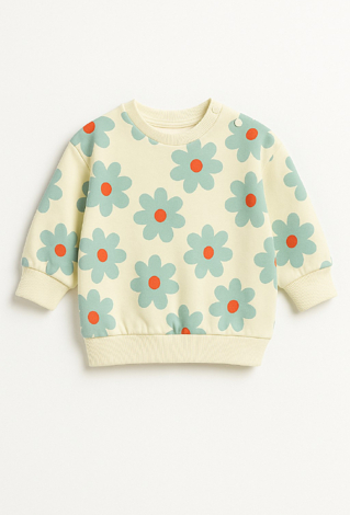 Bluza niemowlęca z kwiatowym printem – standard