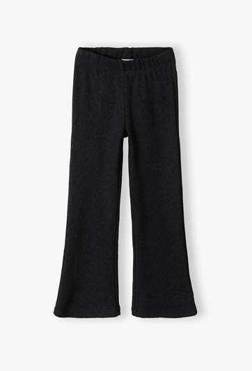 Czarne spodnie dziewczęce - Flare- Limited Edition