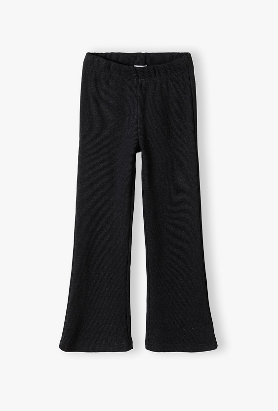 Czarne spodnie dziewczęce - Flare- Limited Edition