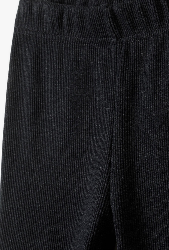 Czarne spodnie dziewczęce - Flare- Limited Edition