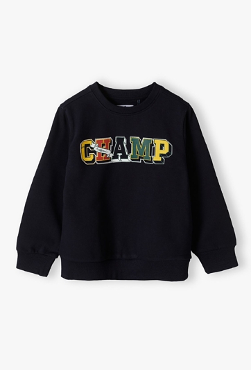 Granatowa bluza dresowa collegowa - Champ - 5.10.15.