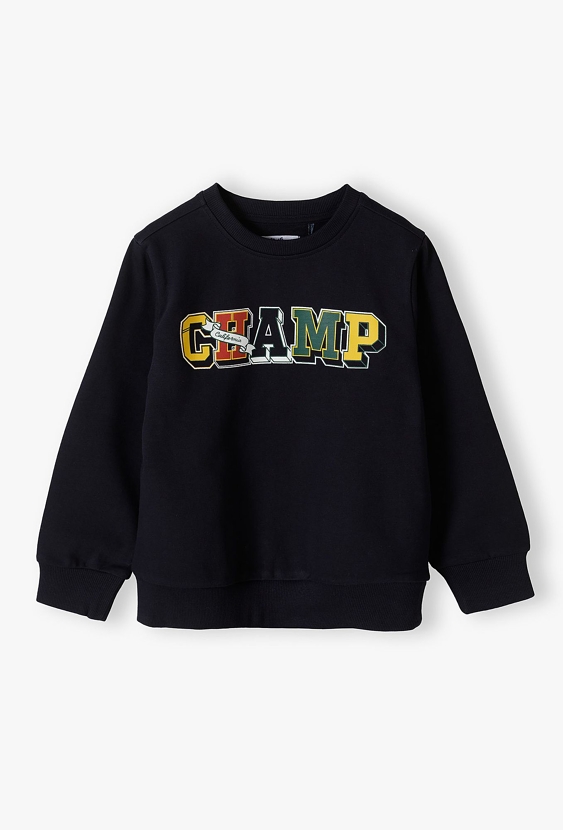 Granatowa bluza dresowa collegowa - Champ - 5.10.15.