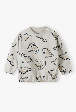Bluza dresowa - szara w dinozaury - 5.10.15.
