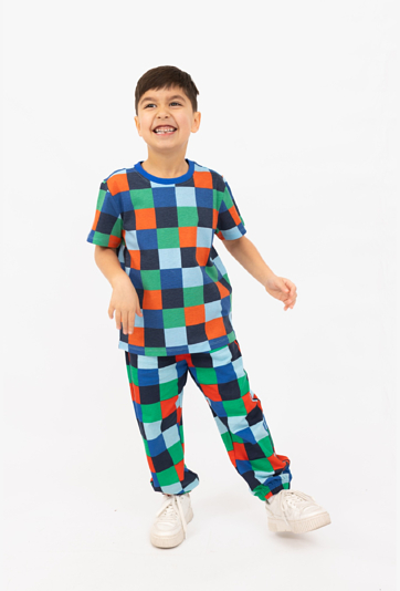 Koszulka chłopięca w kratkę