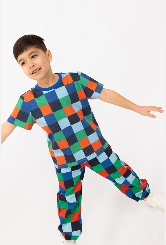 Koszulka chłopięca w kratkę