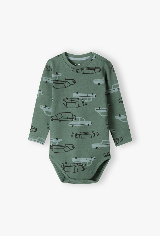 Body niemowlęce z nadrukiem aut