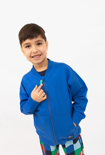 Bluza rozpinana chłopięca ze stójką