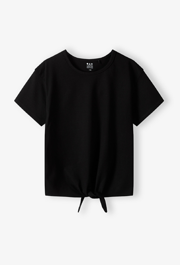 Crop top dziewczęcy z wiązaniem