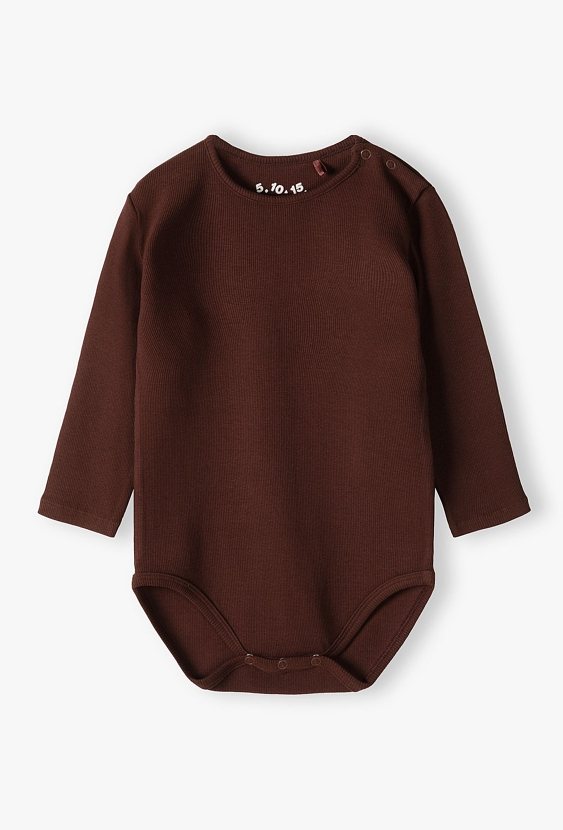 Bordowe Body z długim rękawem