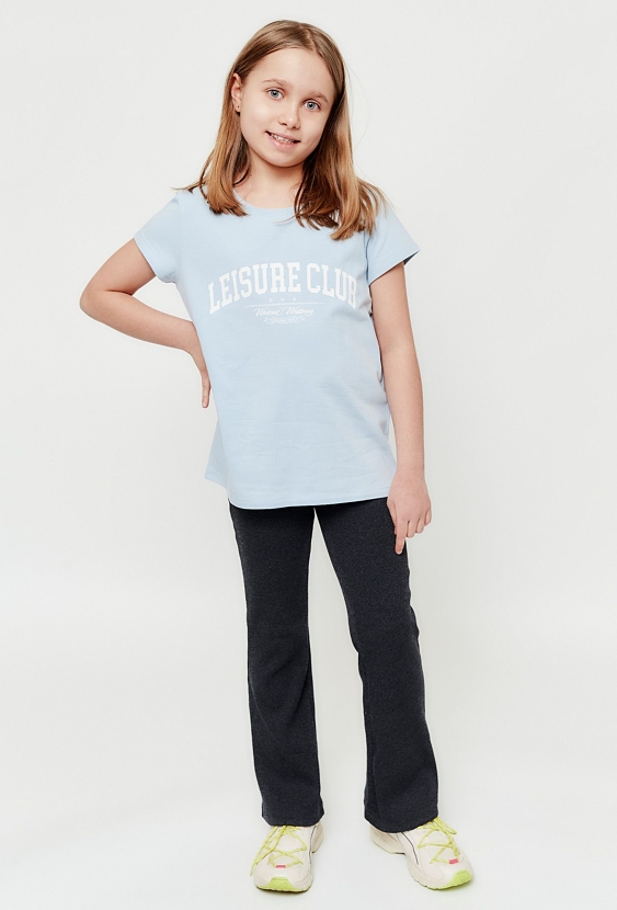 Czarne spodnie dla dziewczynki - Flare - Limited Edition