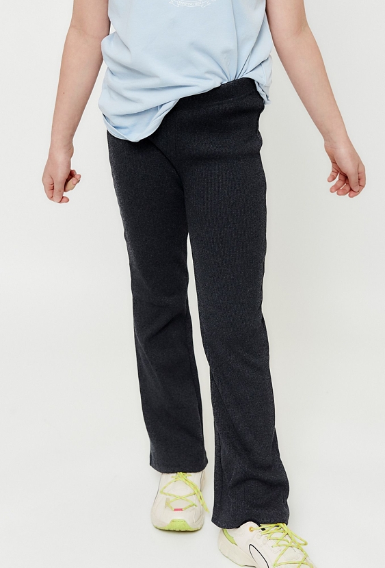 Czarne spodnie dla dziewczynki - Flare - Limited Edition