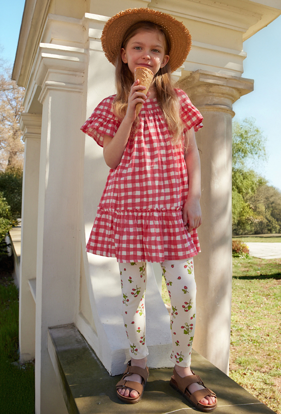 Legginsy prążkowane