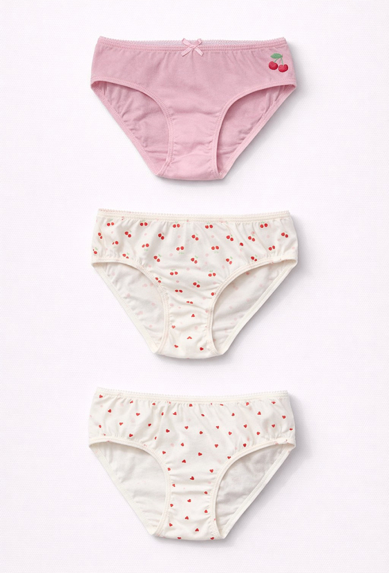 3-pak majtek dziewczęcych