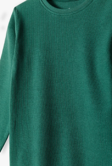 Body z długim rękawem - zielone w prążki - 5.10.15.