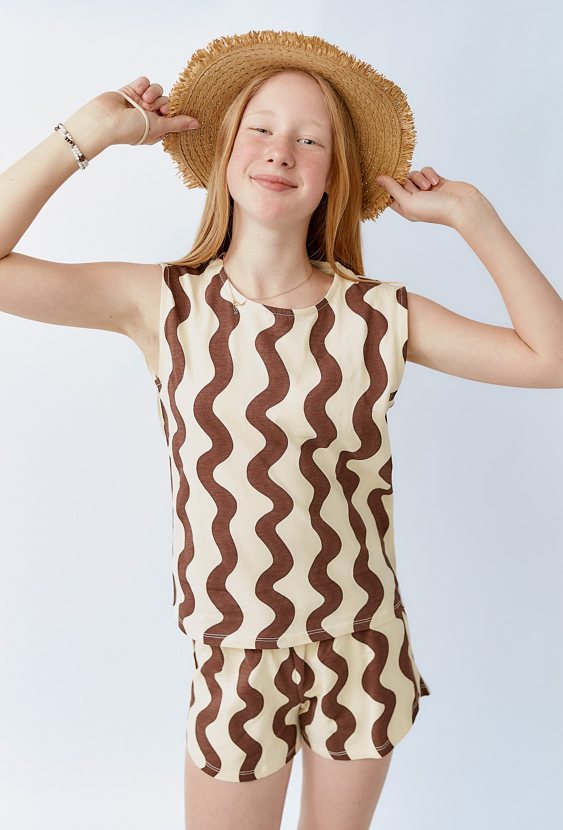 Bawełniane szorty dziewczęce