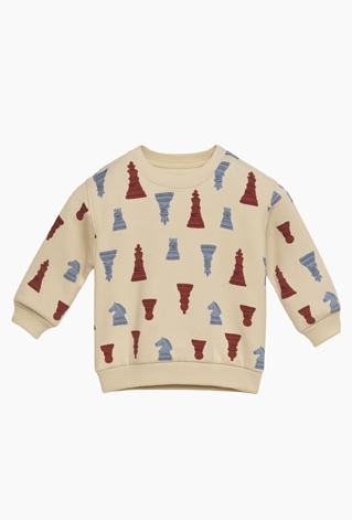 Bluza dziecięca allover print szachy