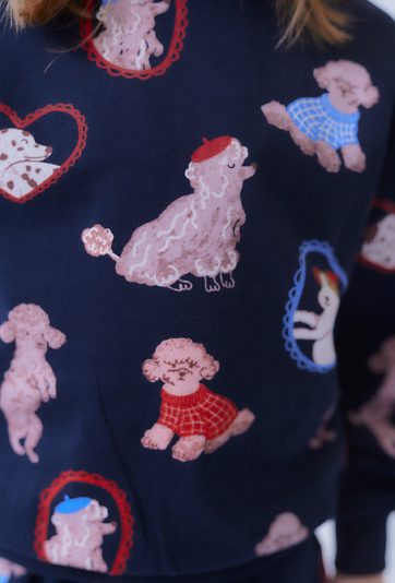 Bluza dziewczęca z nadrukiem piesków - Limited Edition