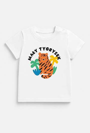 Koszulka niemowlęca z napisem Mały Tygrysek