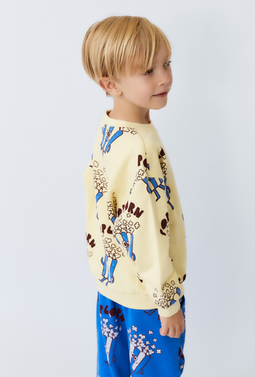 Bluza chłopięca z nadrukiem popcornu - Limited Edition