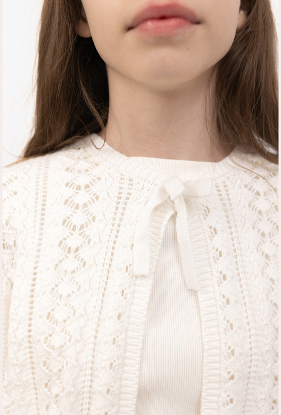 Sweter dziewczęcy zapinany na zatrzask