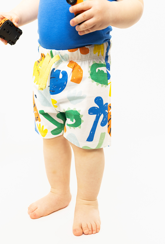 Szorty niemowlęce w kolorowe zwierzaki