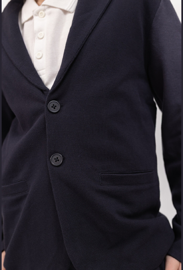 Marynarka chłopięca z dzianiny pique