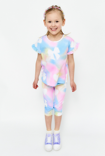 Legginsy w pastelowe wzory