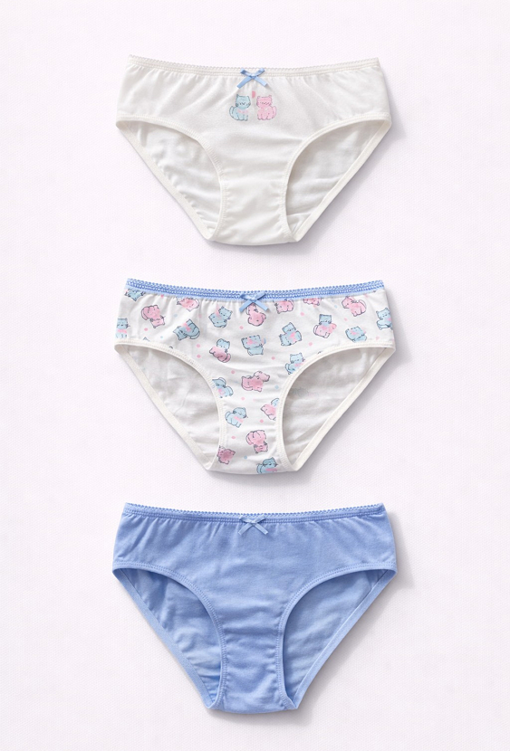 Majtki dziewczęce 3-pak