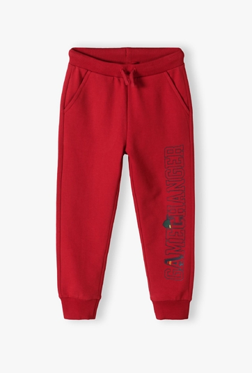 Czerwone spodnie dresowe dla chłopca - 5.10.15.