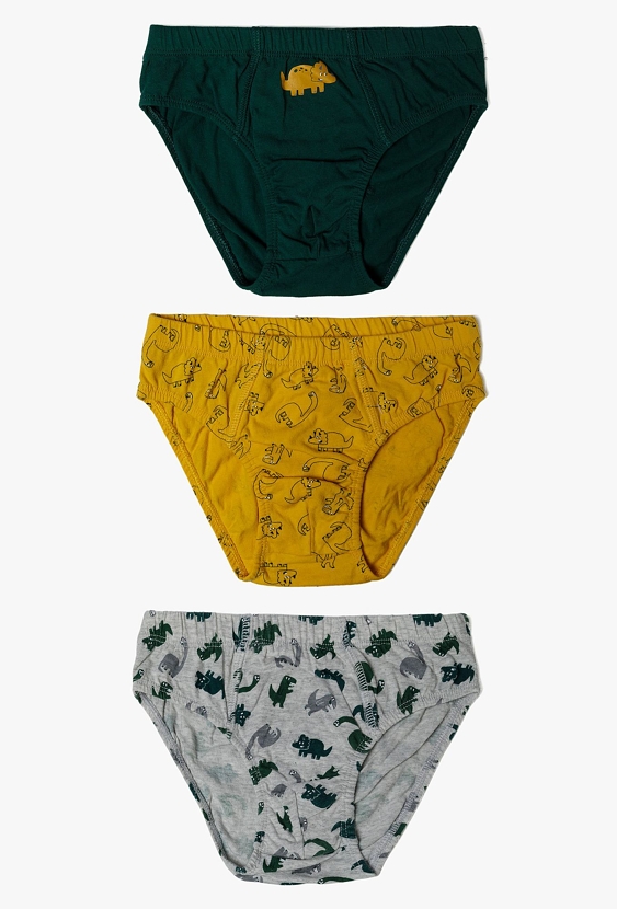 Majtki chłopięce w dinozaury - 3pak - 5.10.15.