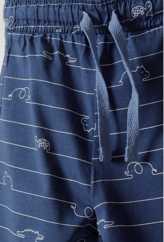 Szorty niemowlęce 1/3 dla chłopca – spodenki w zwierzęce wzory