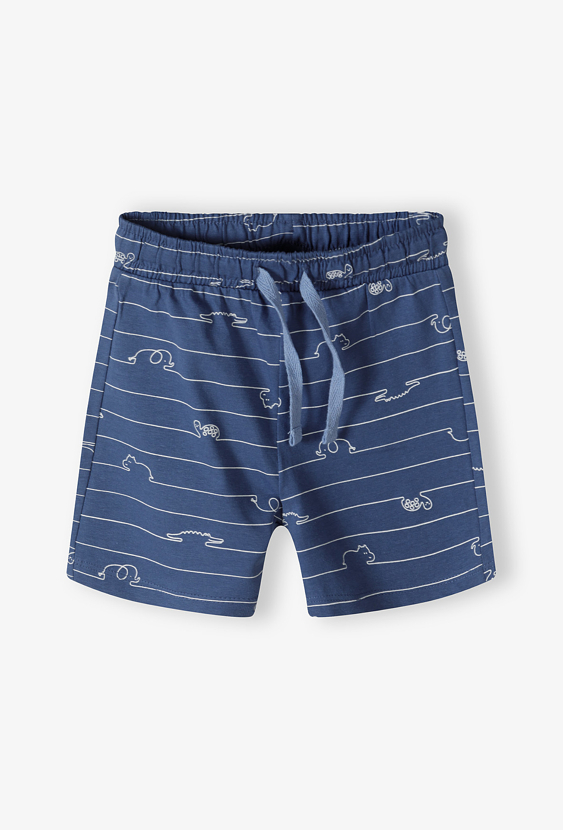 Szorty niemowlęce 1/3 dla chłopca – spodenki w zwierzęce wzory