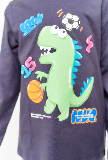 Bawełniana bluzka z dinozaurem