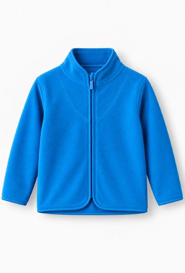 Niebieska bluza polarowa rozpinana na stójce - 5.10.15.