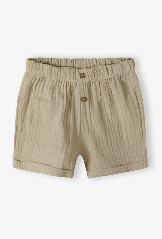 Szorty niemowlęce dla chłopca z ozdobnymi guzikami