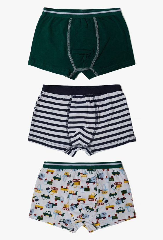 Kolorowe bokserki dla chłopca - 3pak - 5.10.15.