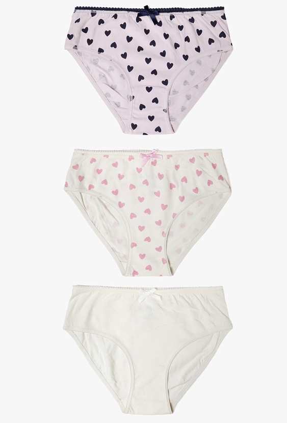 Majtki dla dziewczynki 3pak - serduszka - 5.10.15.