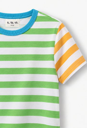 Bawełniany T-shirt w paski dla chłopca