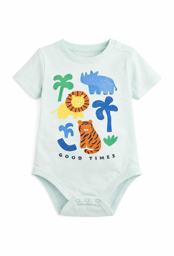 Body z krótkim rękawem z nadrukiem zwierzątek