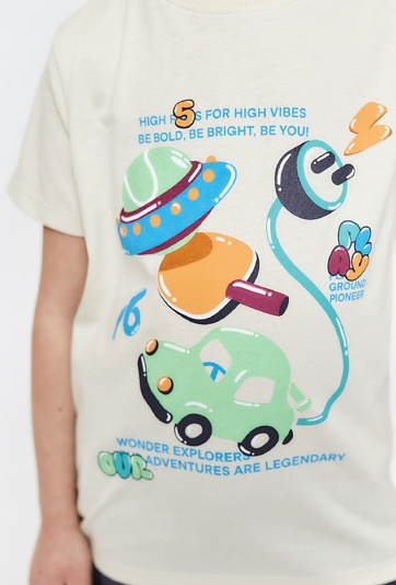 T-shirt chłopięcy z nadrukiem