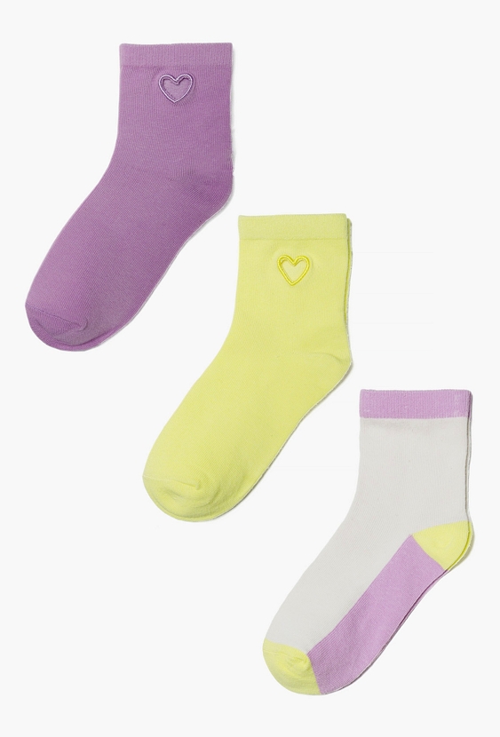 Zestaw 3 par skarpet dziewczęcych